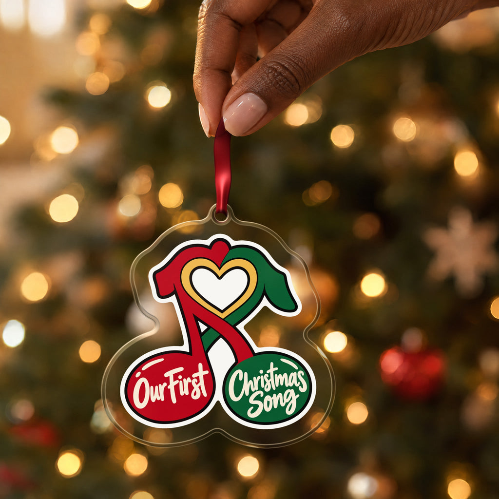 Our First Christmas Song Music Notes Ornament