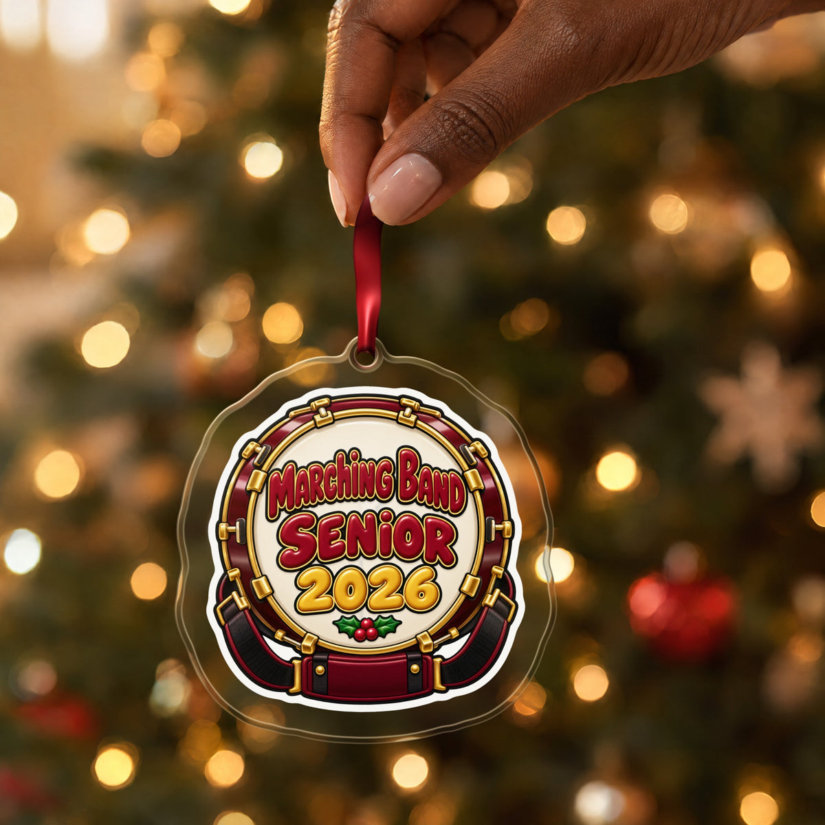 Marching Band Senior 2026 Christmas Ornament