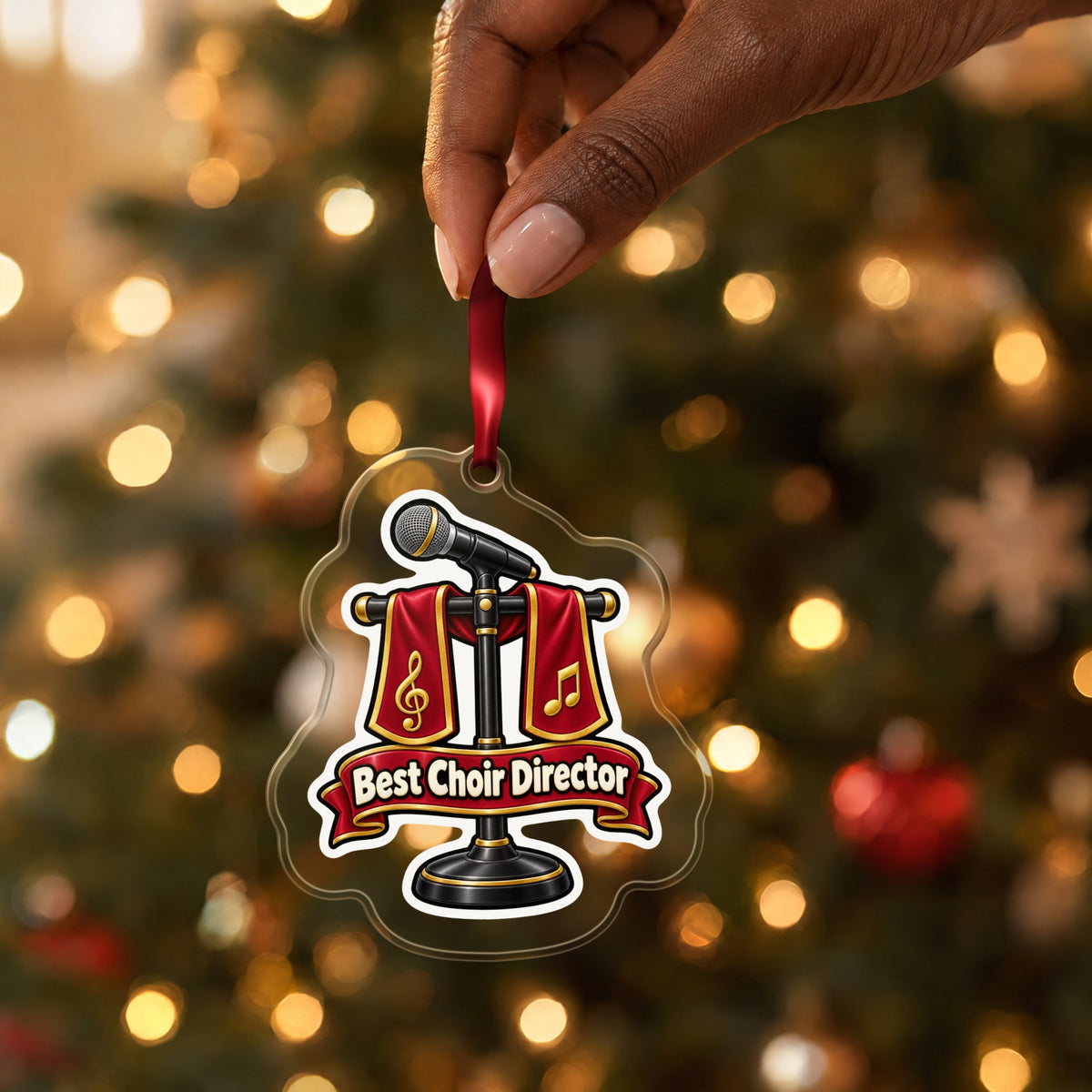 Best Choir Director Christmas Ornament
