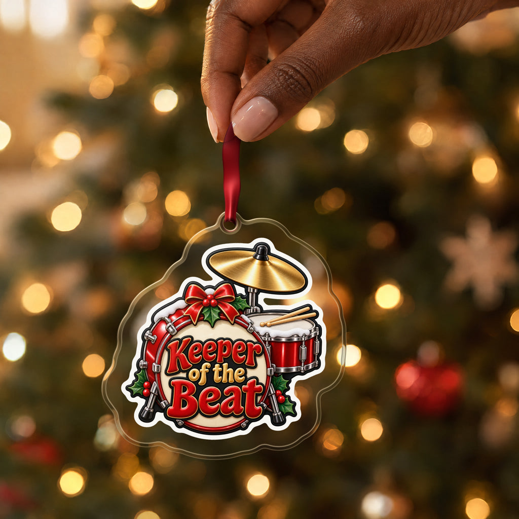 Keeper of the Beat Drum Kit Christmas Ornament