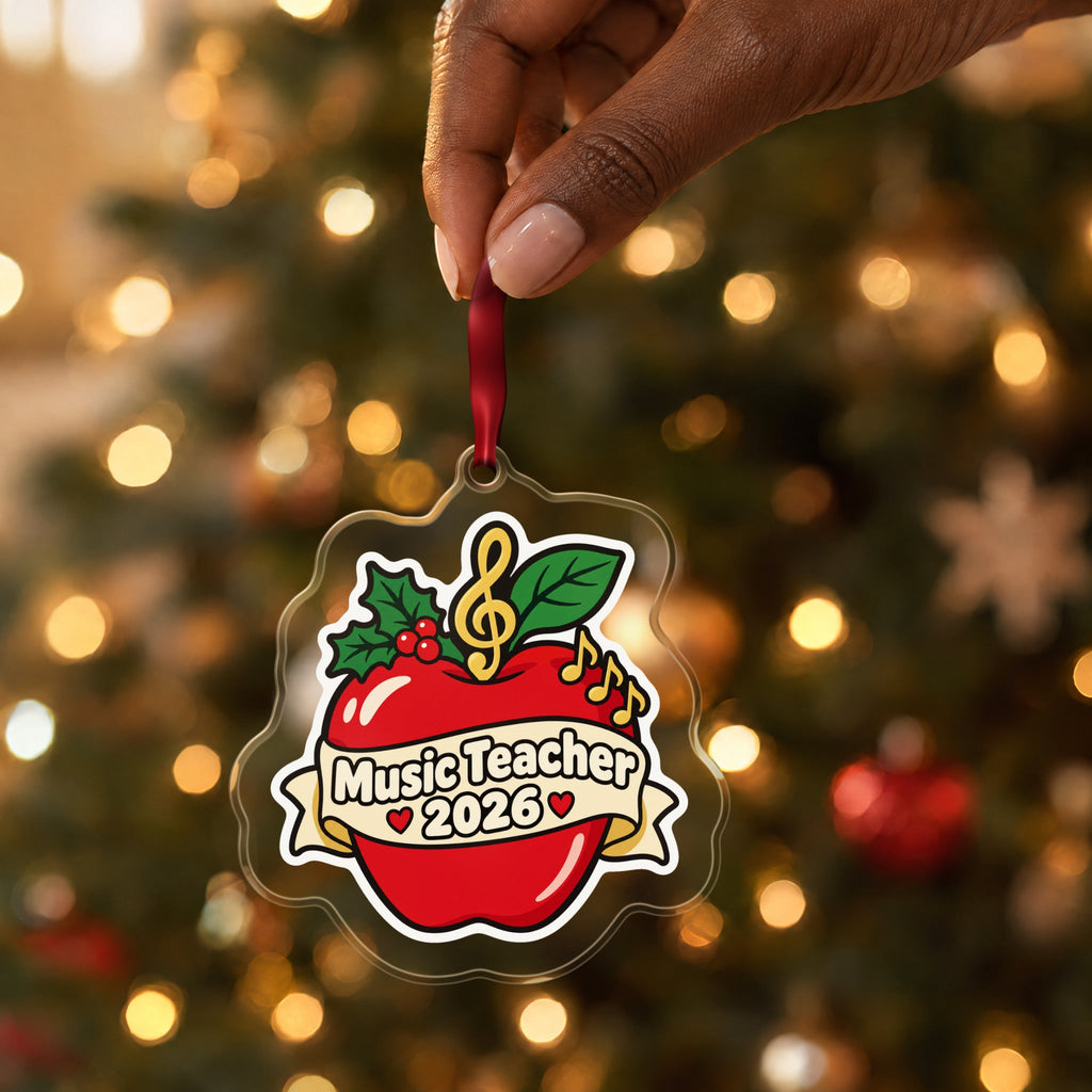 Music Teacher 2026 Christmas Ornament