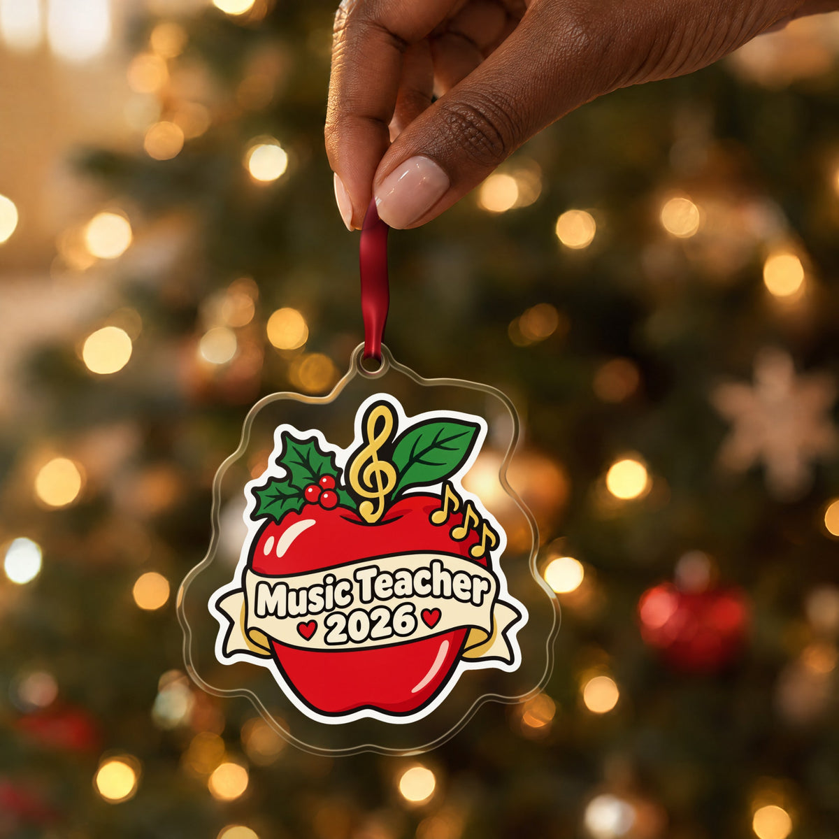 Music Teacher 2026 Christmas Ornament