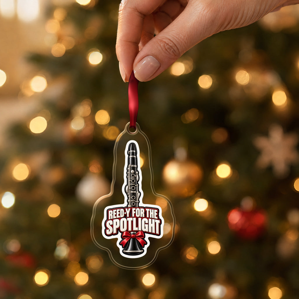 Reed-y for the Spotlight Clarinet Christmas Ornament
