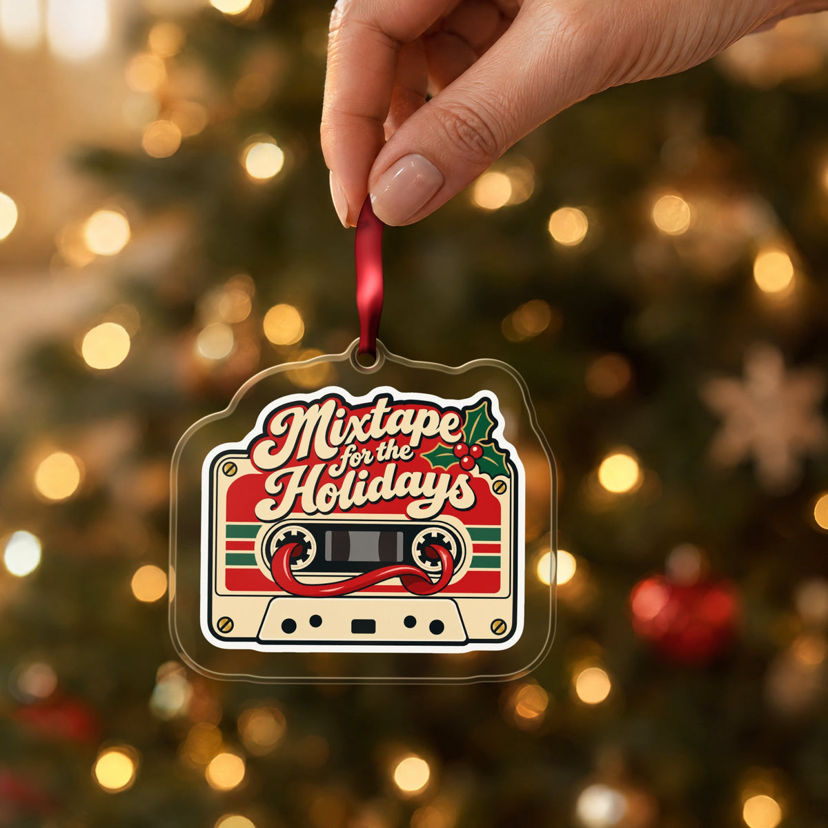 Mixtape for the Holidays Cassette Christmas Ornament
