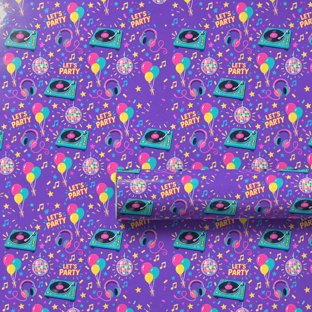 Birthday DJ Dance Party Wrapping Paper