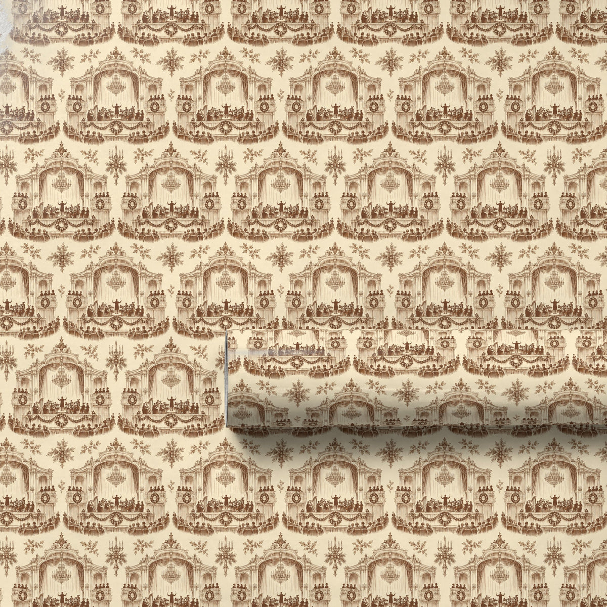 Vintage Concert Hall Toile Wrapping Paper