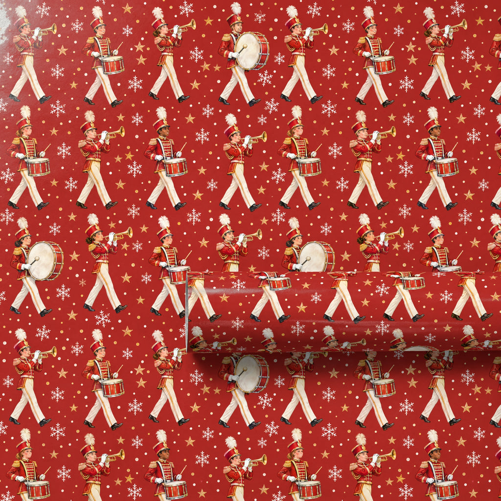 Holiday Marching Band Parade Wrapping Paper
