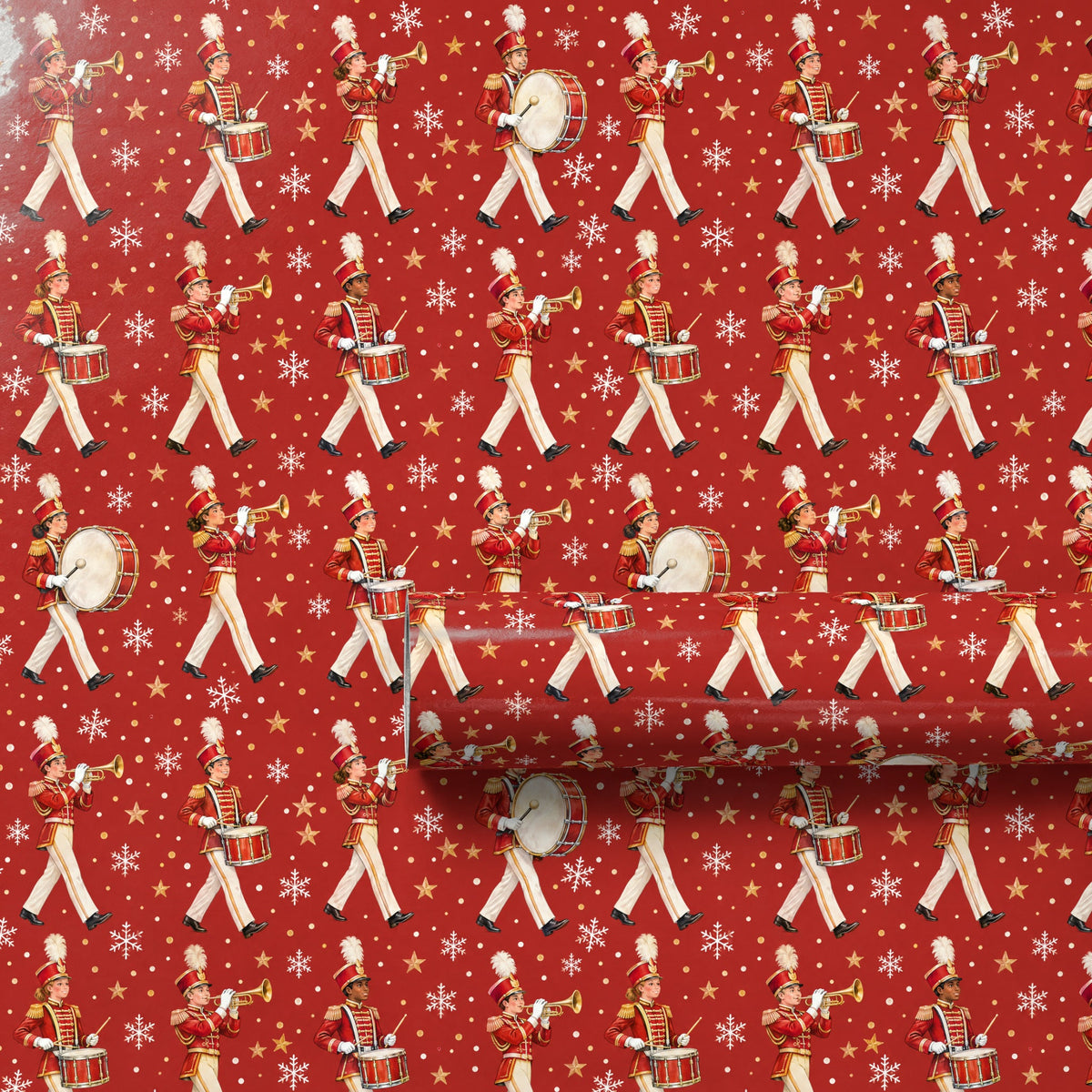 Holiday Marching Band Parade Wrapping Paper