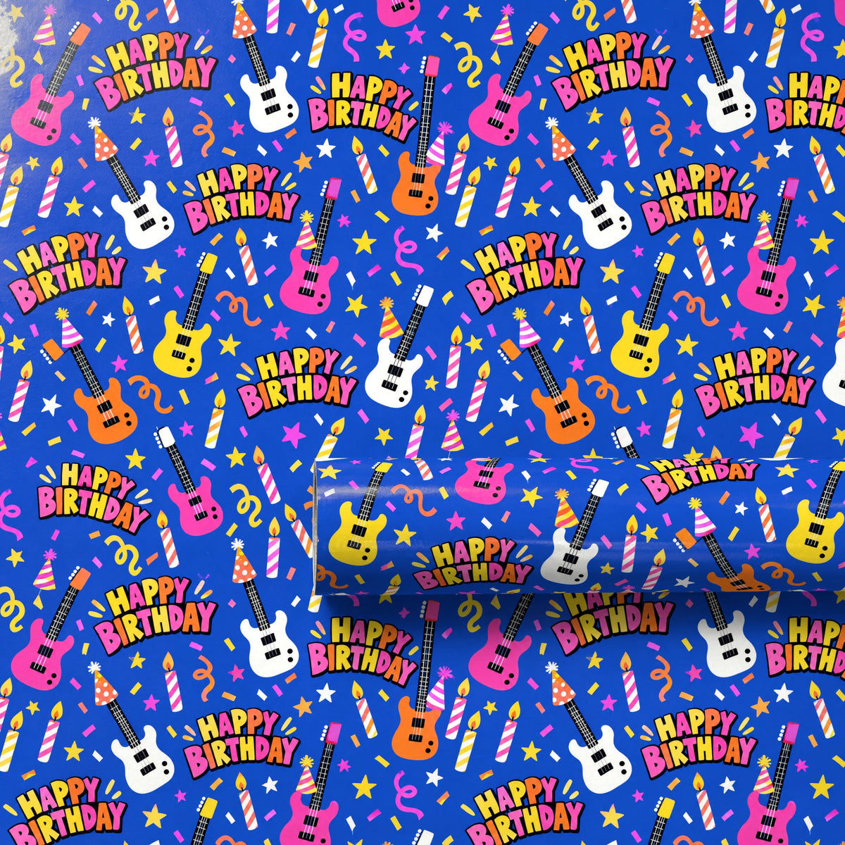 Happy Birthday Rock Star Wrapping Paper