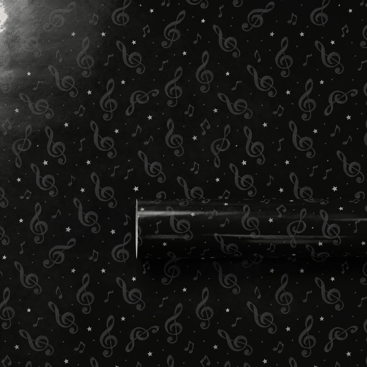 Noir Treble Hush Wrapping Paper
