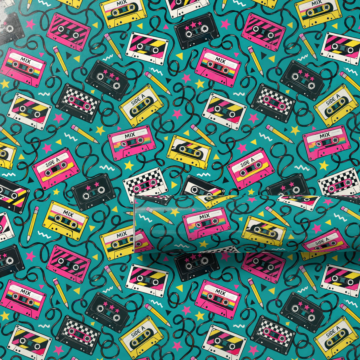 Mixtape Cassette Wrapping Paper