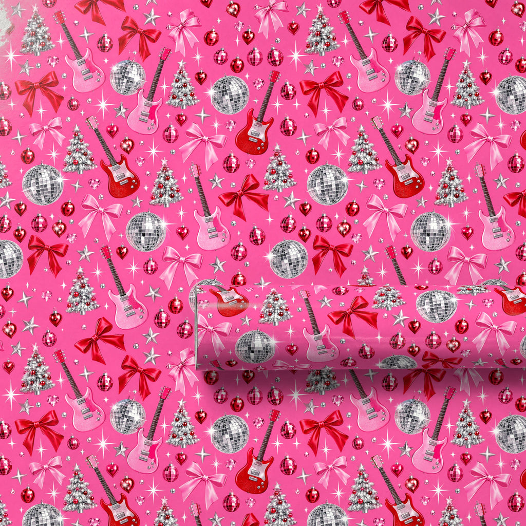 Pinkmas Disco Wrapping Paper