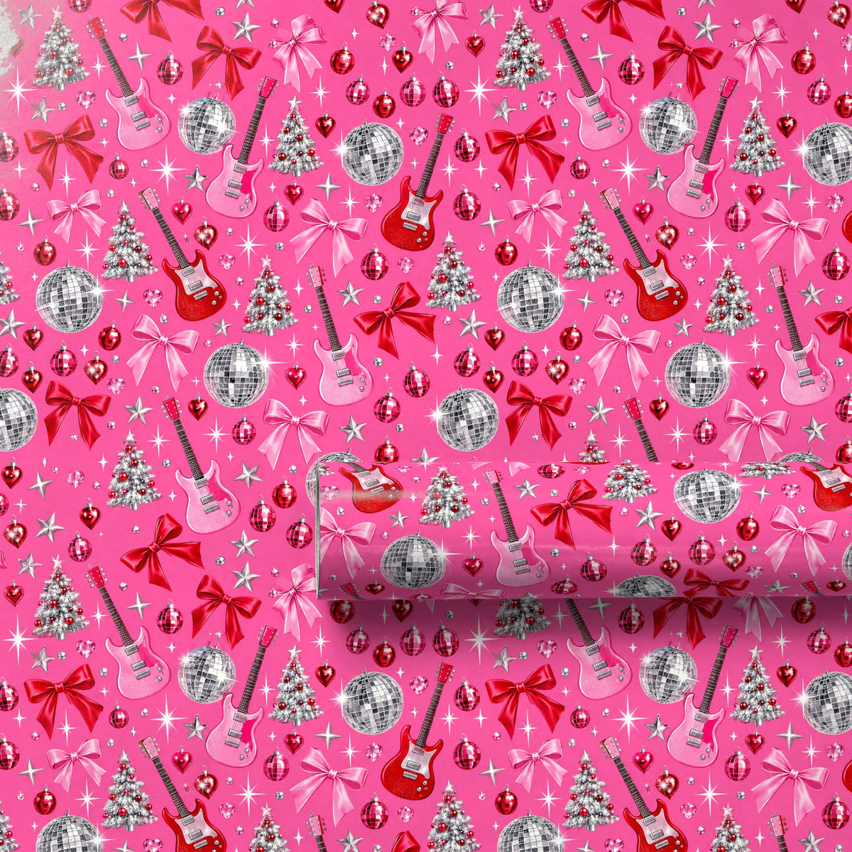 Pinkmas Disco Wrapping Paper