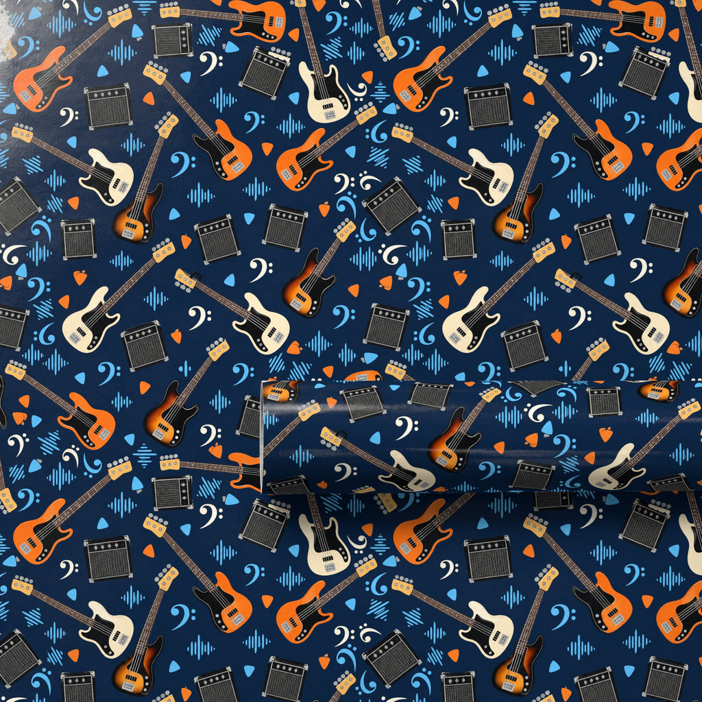 Bass Guitar Wrapping Paper
