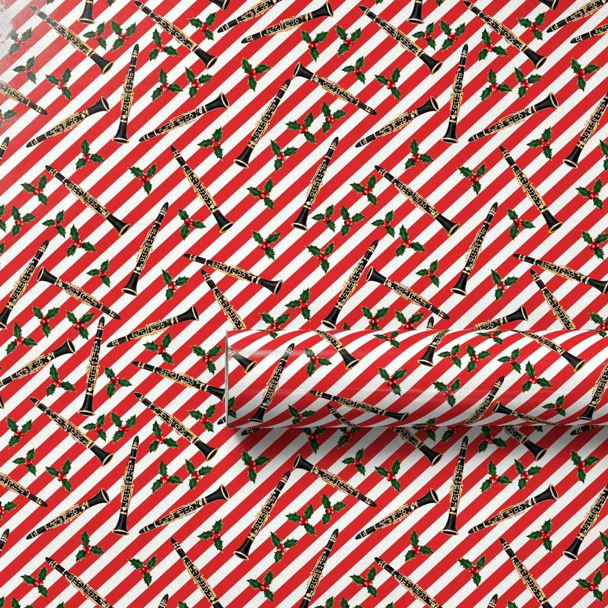 Cane and Clarinet Wrapping Paper