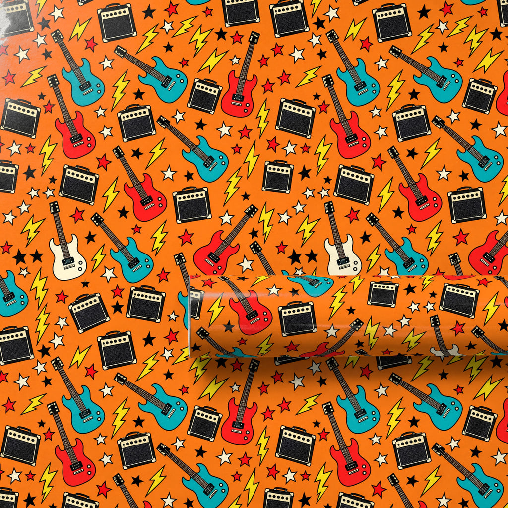 Guitar and Amp Rock Wrapping Paper