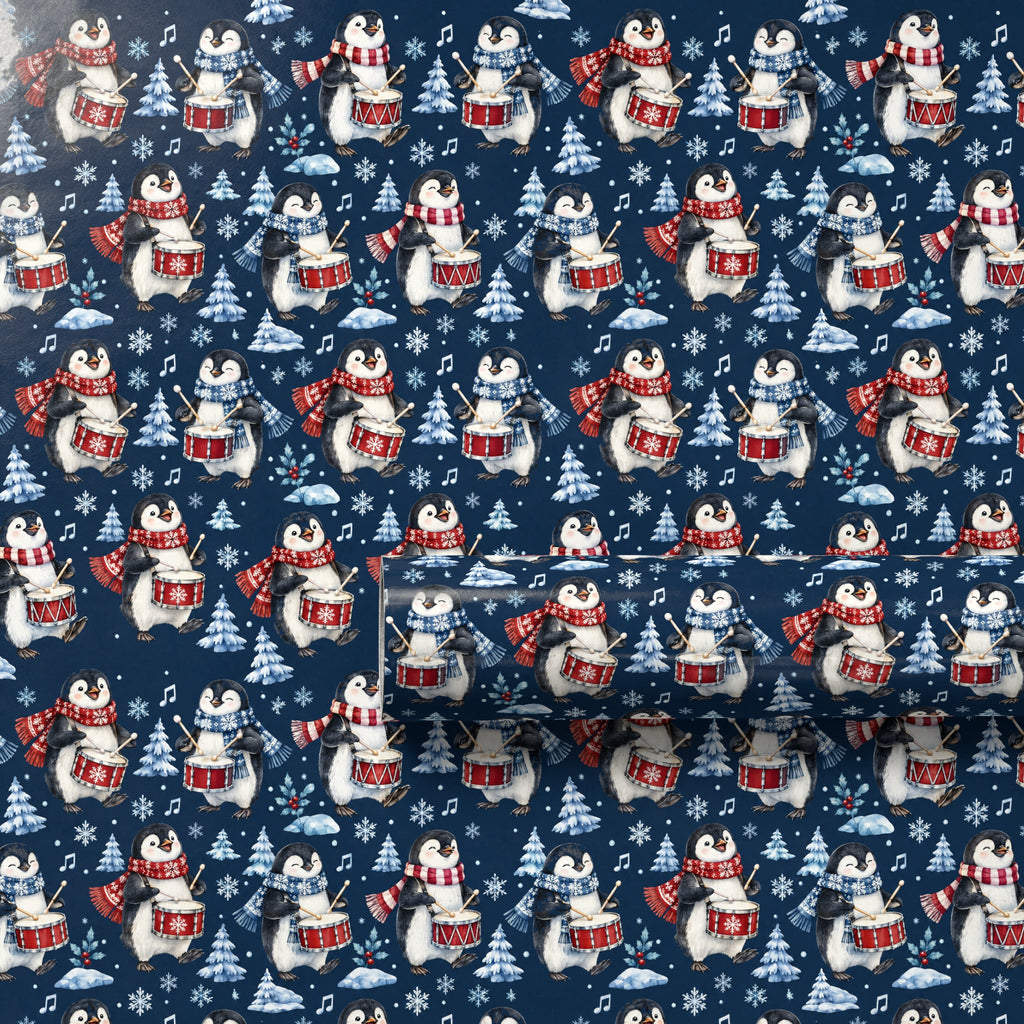 Penguin Drum Solo Wrapping Paper