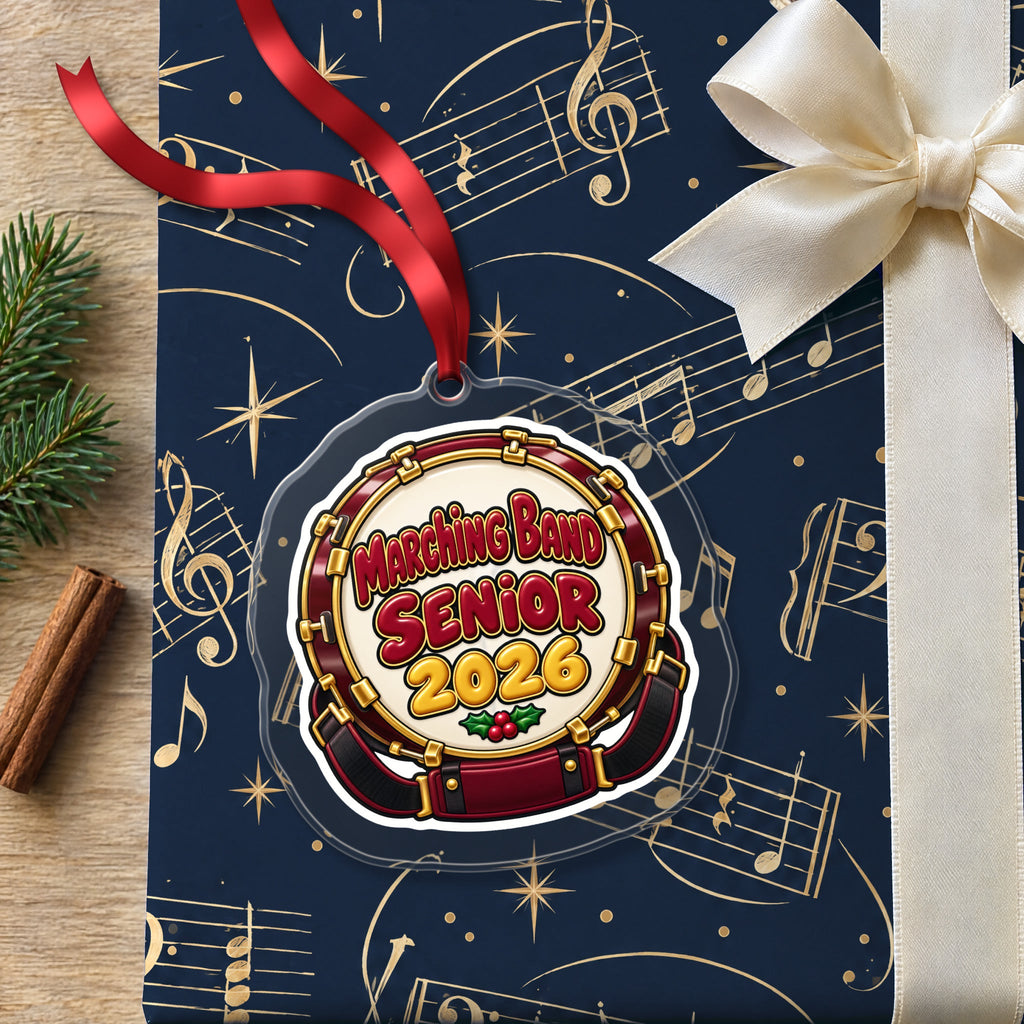 Marching Band Senior 2026 Christmas Ornament