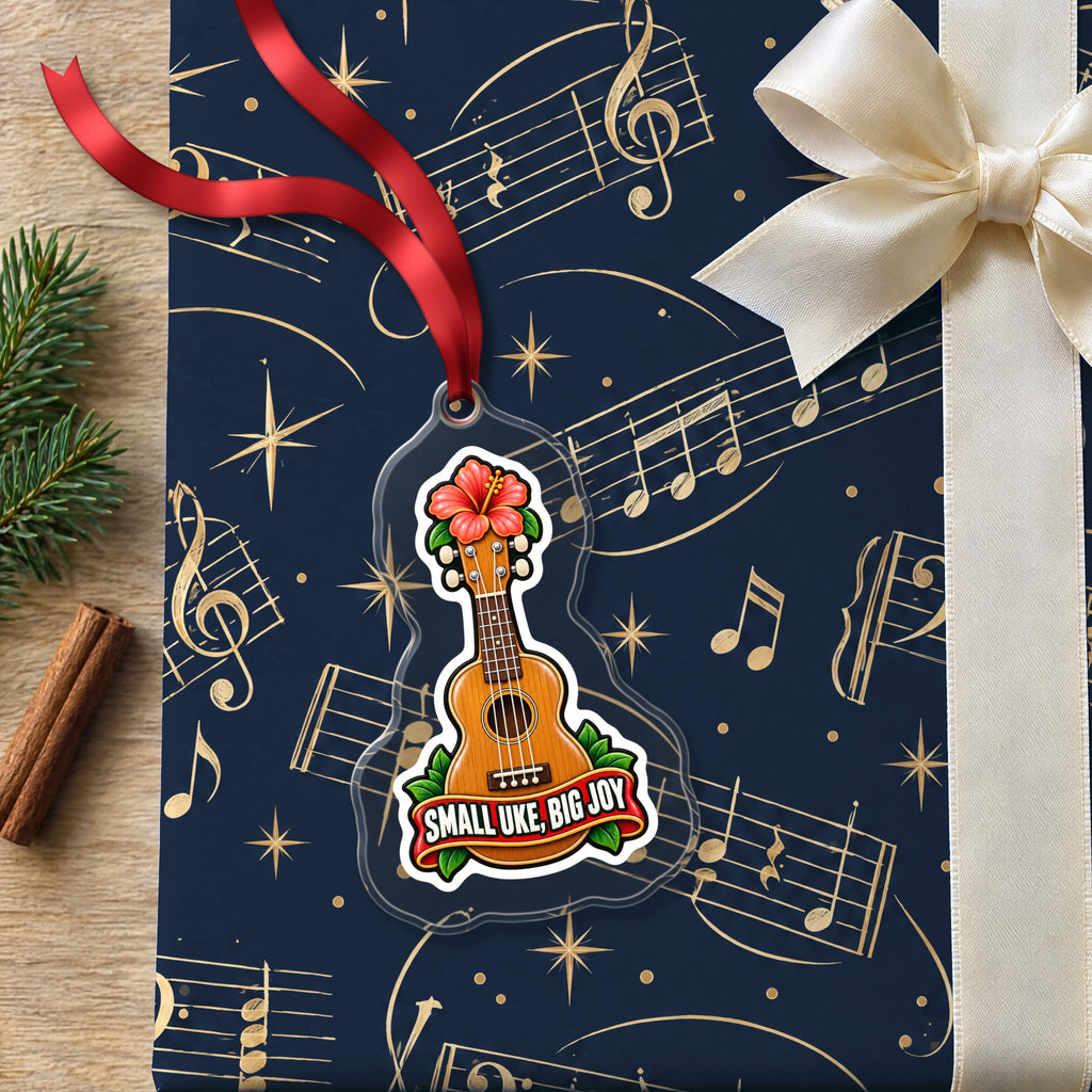 Small Uke, Big Joy Ukulele Christmas Ornament