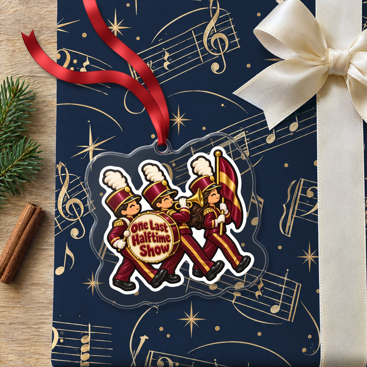 One Last Halftime Show Marching Band Christmas Ornament
