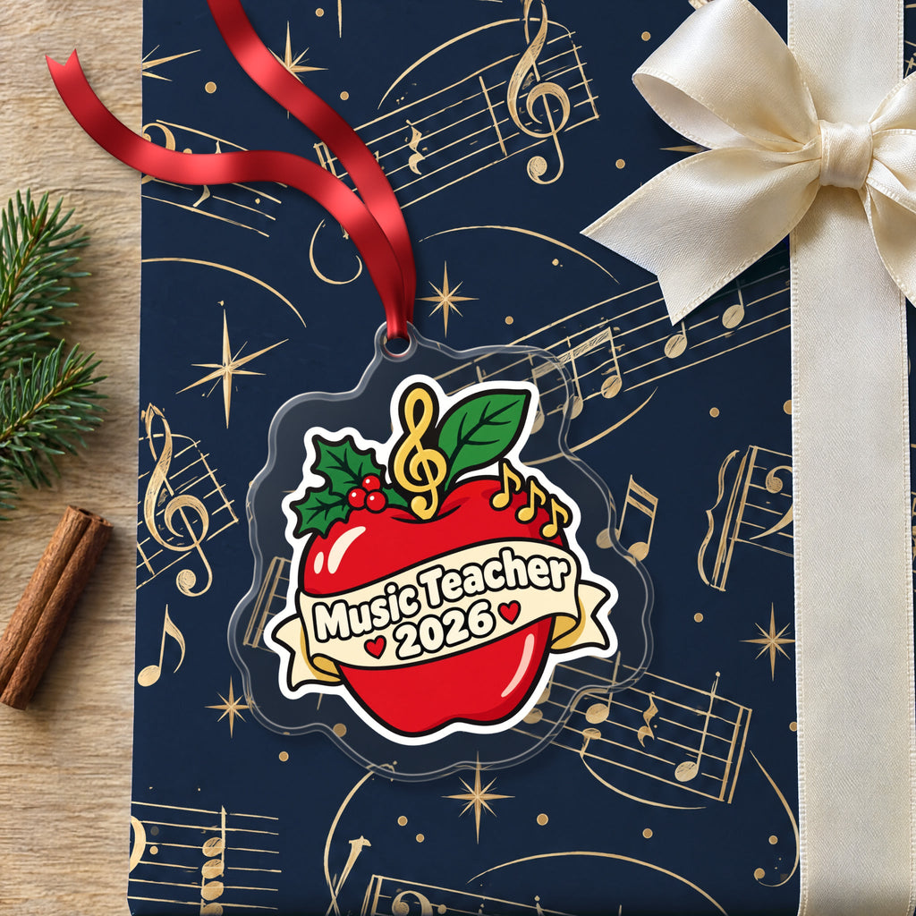Music Teacher 2026 Christmas Ornament