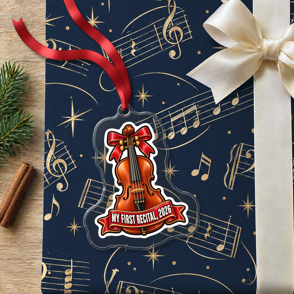 My First Violin Recital 2026 Christmas Ornament