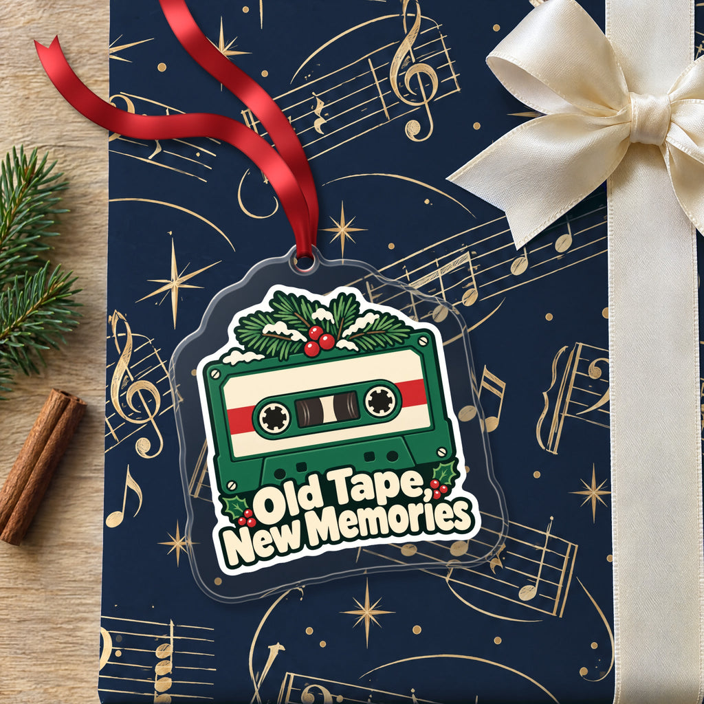 Old Tape, New Memories Cassette Christmas Ornament