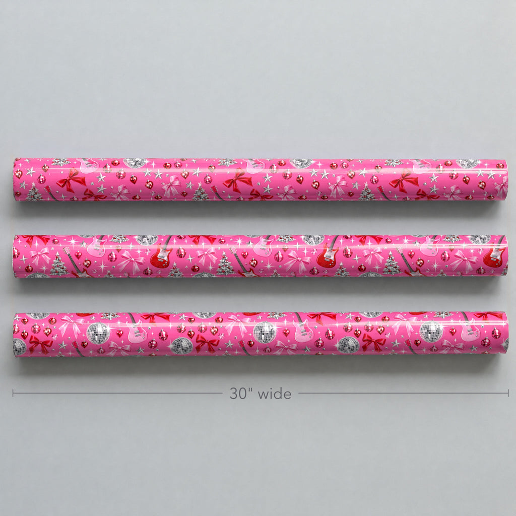 Pinkmas Disco Wrapping Paper