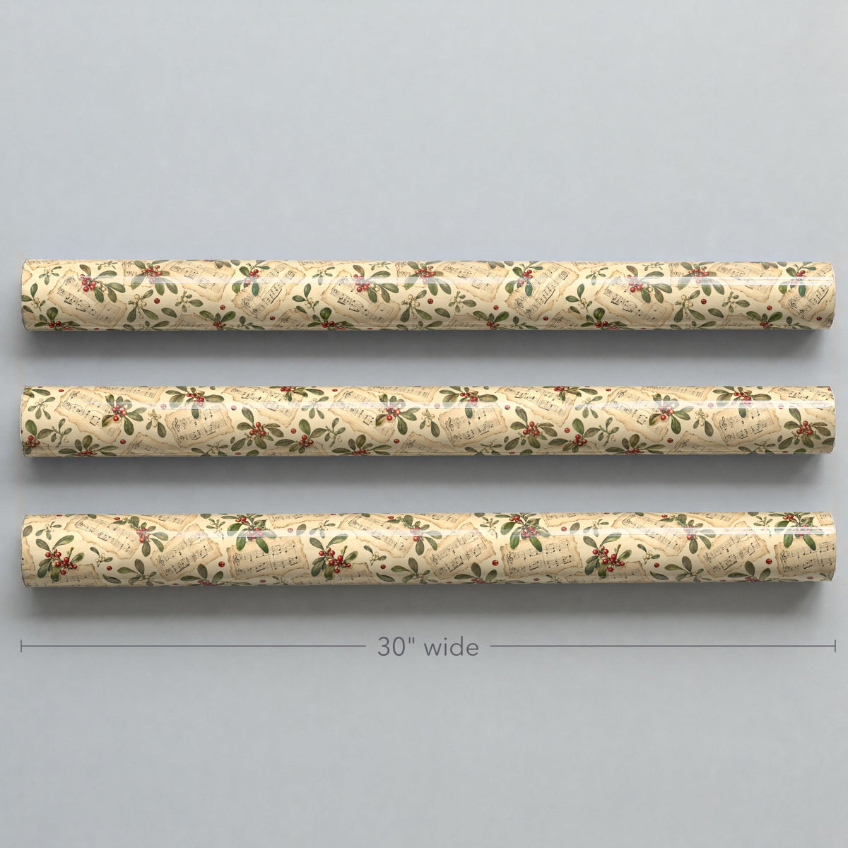 Sheet Music Mistletoe Wrapping Paper