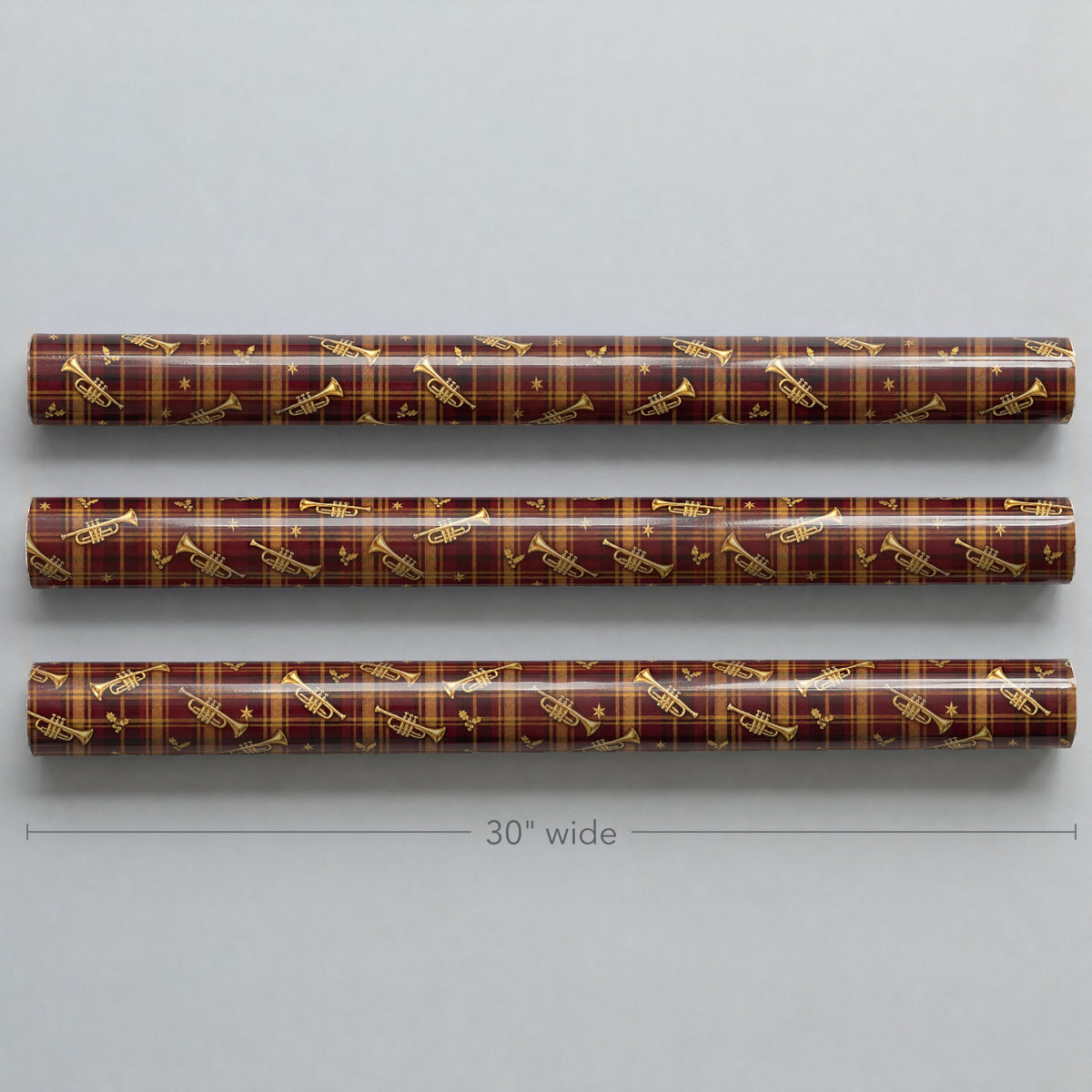 Tartan Trumpet Parade Wrapping Paper