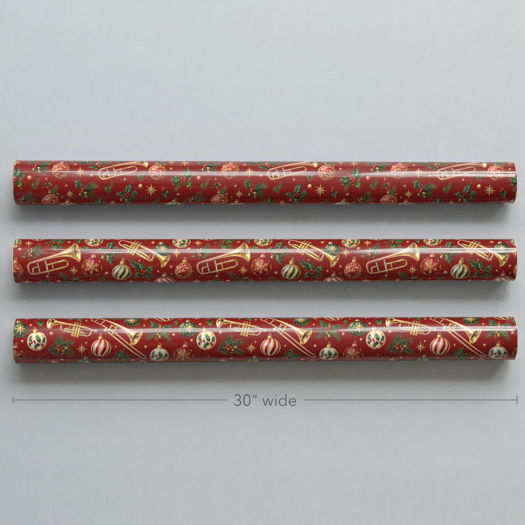 Brass and Baubles Wrapping Paper