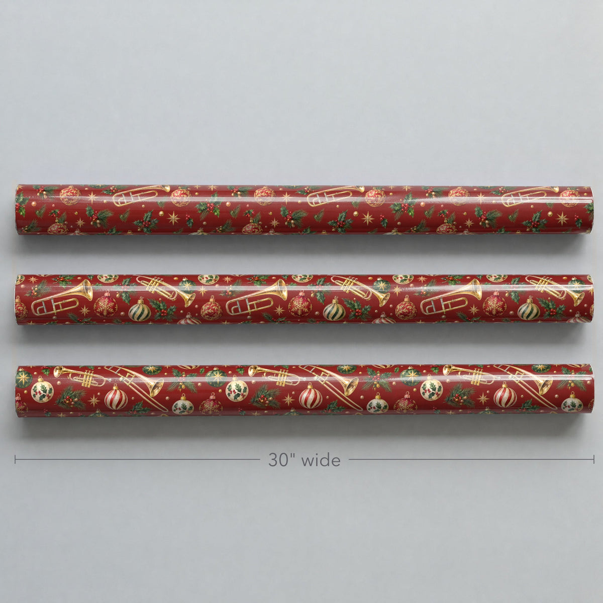 Brass and Baubles Wrapping Paper