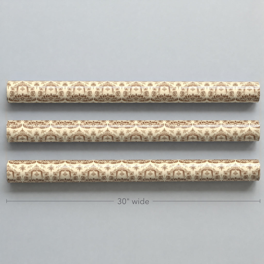 Vintage Concert Hall Toile Wrapping Paper