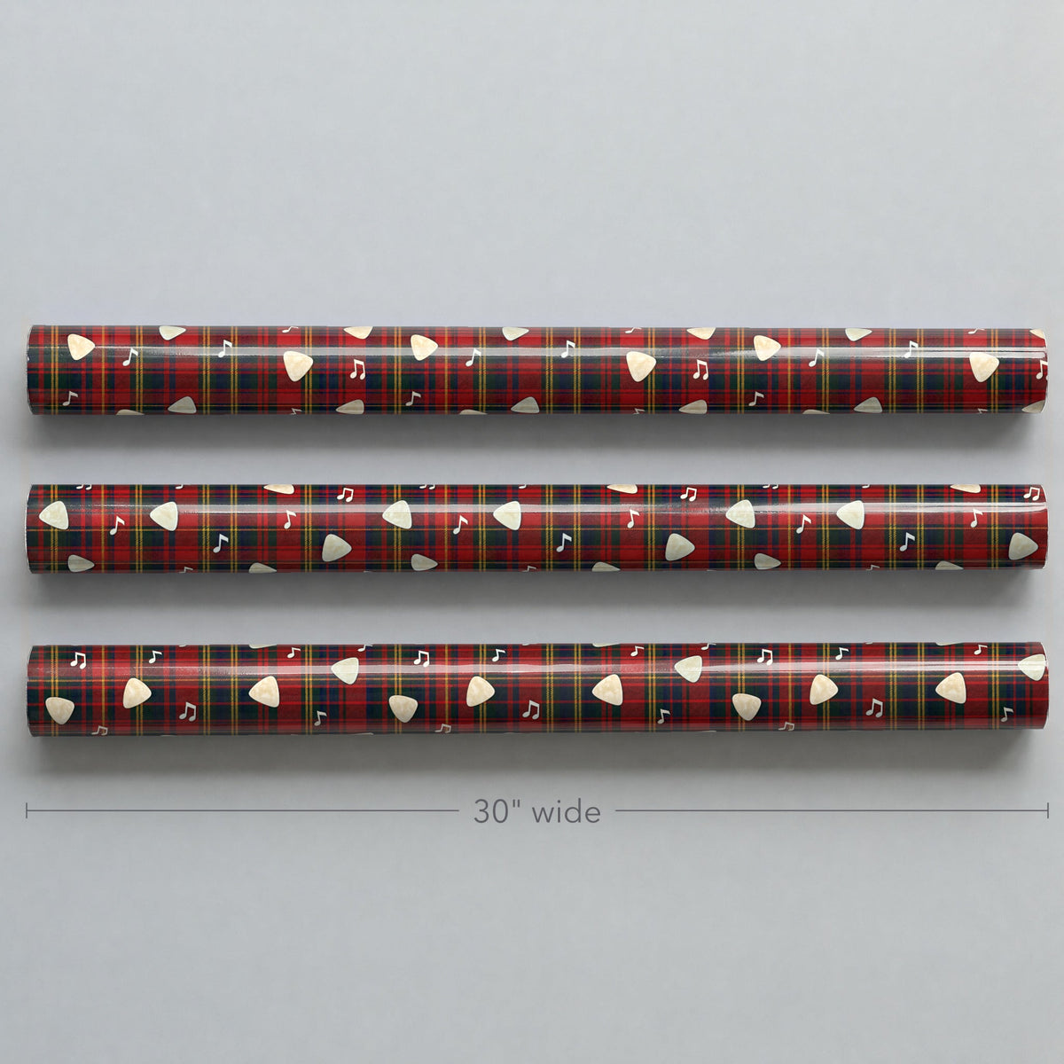 Rock and Roll Tartan Wrapping Paper