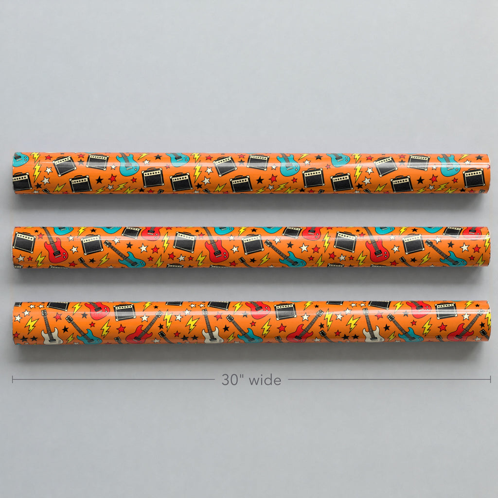 Guitar and Amp Rock Wrapping Paper