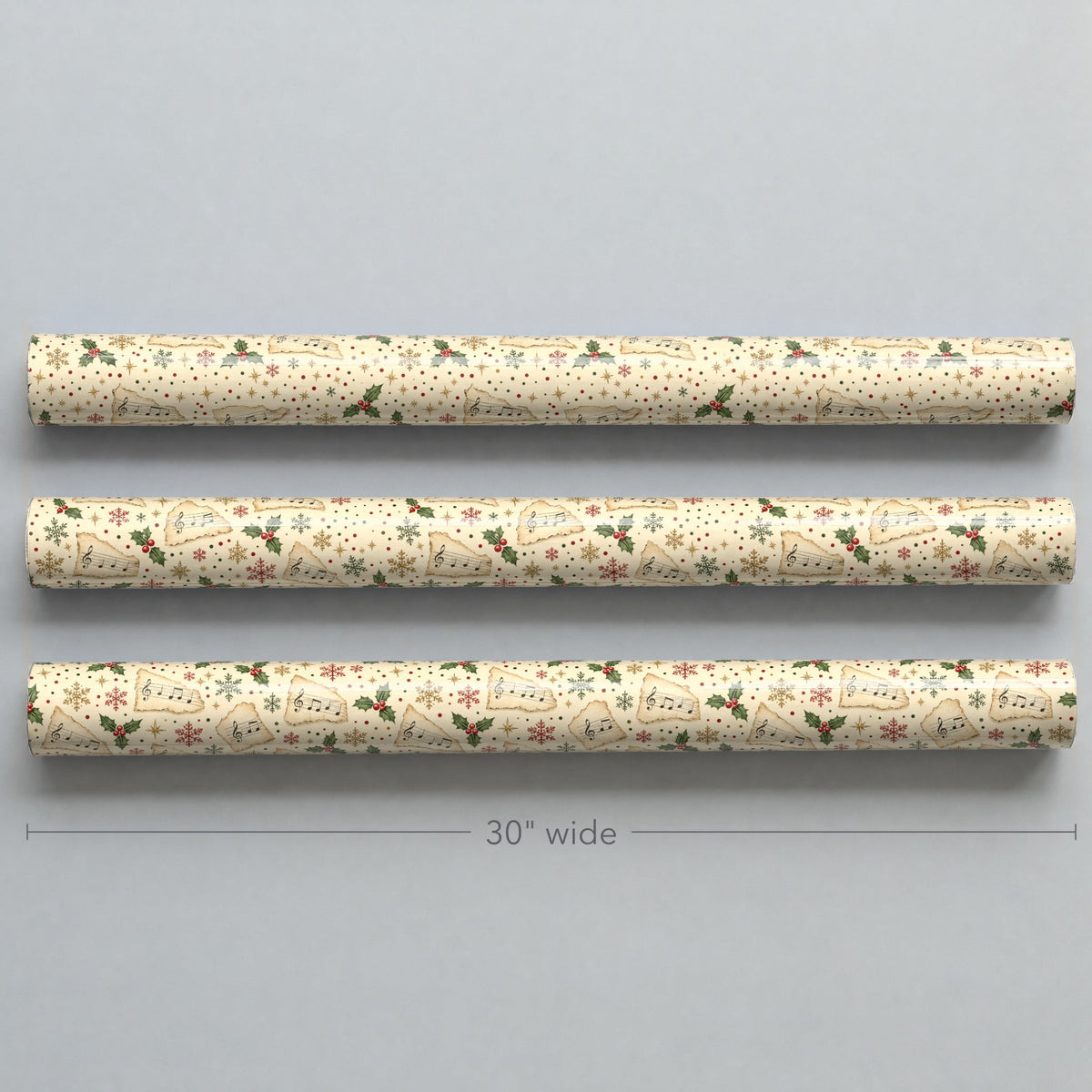 Christmas Songbook Confetti Wrapping Paper