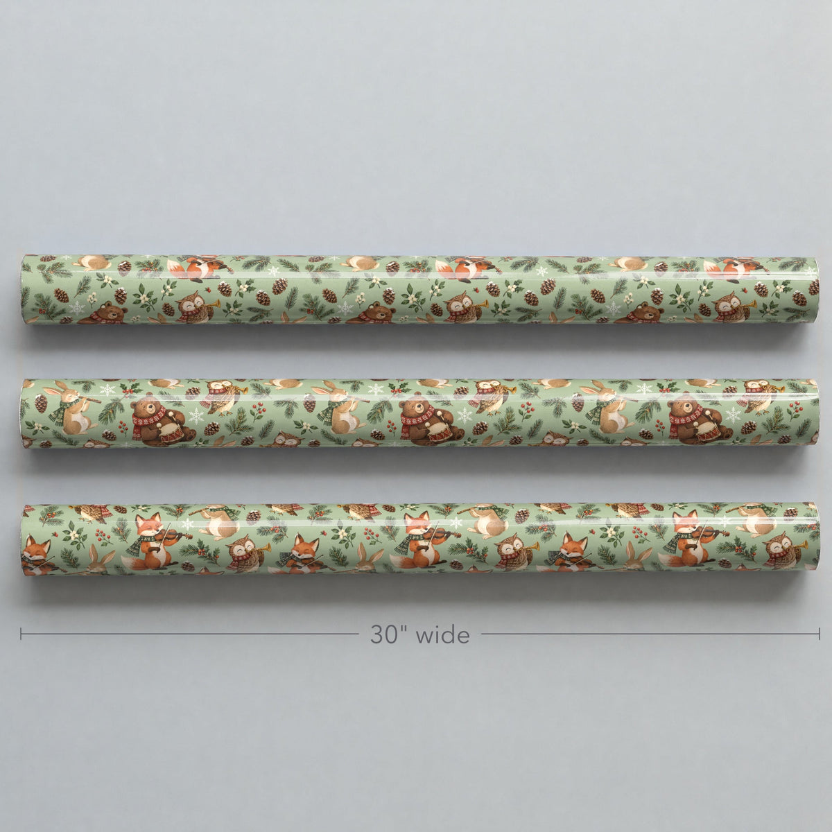 Woodland Winter Band Wrapping Paper