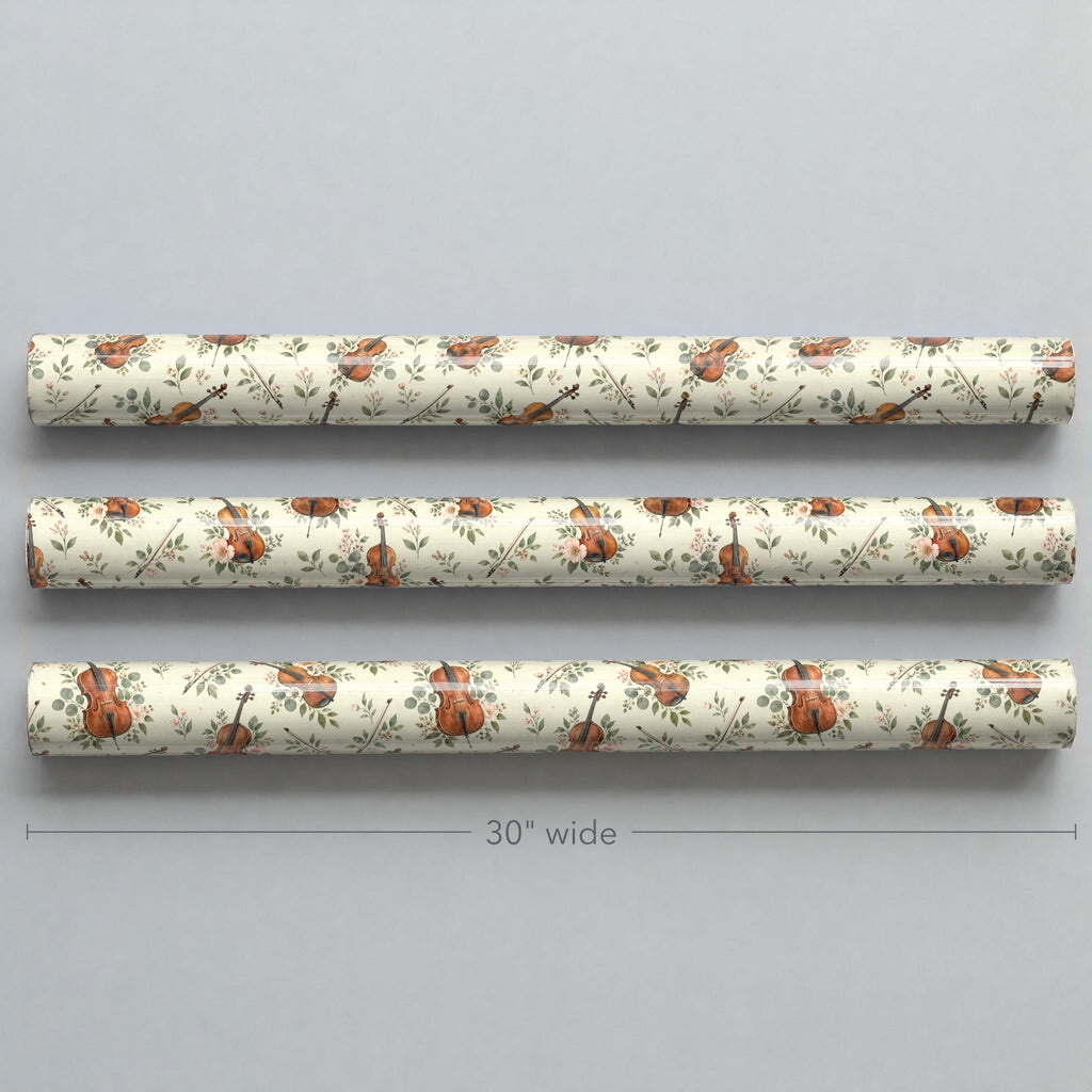 Watercolor Violin Wrapping Paper