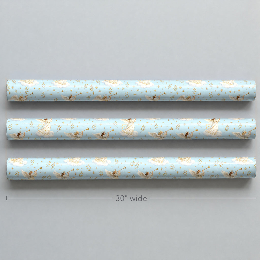 Angel Trumpet Fanfare Wrapping Paper