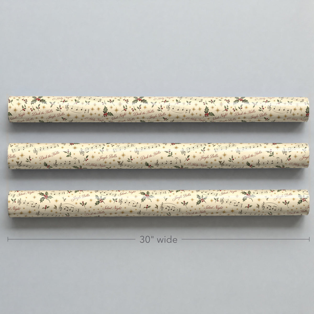 Christmas Carol Sheet Music Wrapping Paper