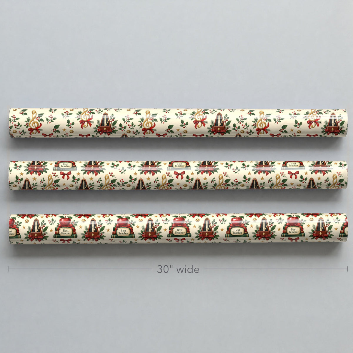 Music Teacher's Holiday Desk Wrapping Paper