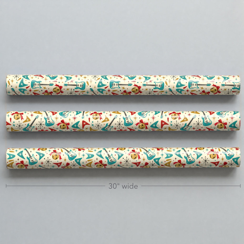 Jingle Bell Rock Retro Wrapping Paper