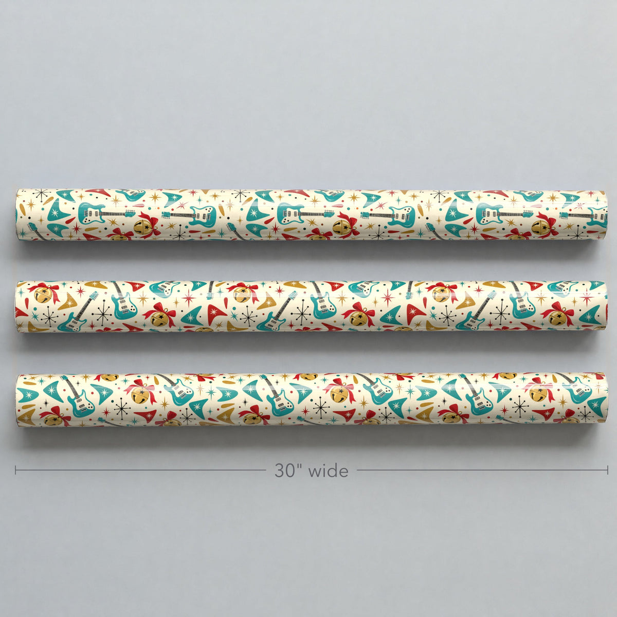 Jingle Bell Rock Retro Wrapping Paper
