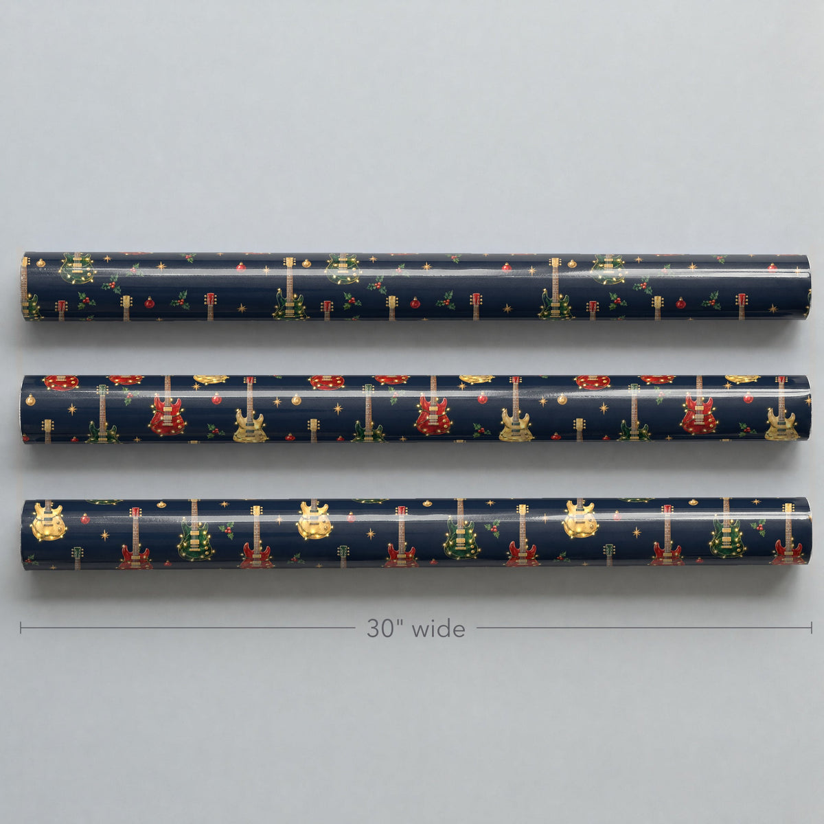 Electric Guitar String Lights Wrapping Paper