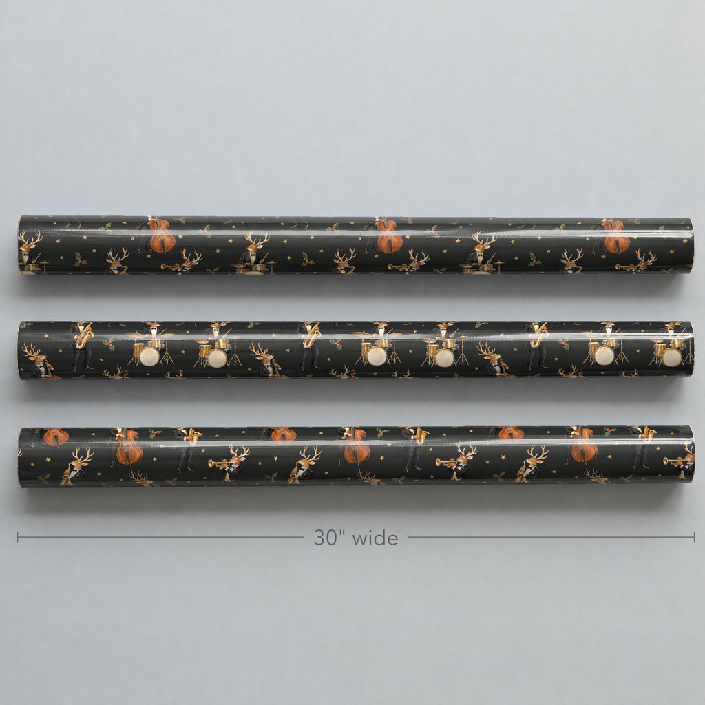 Reindeer Jazz Quartet Wrapping Paper