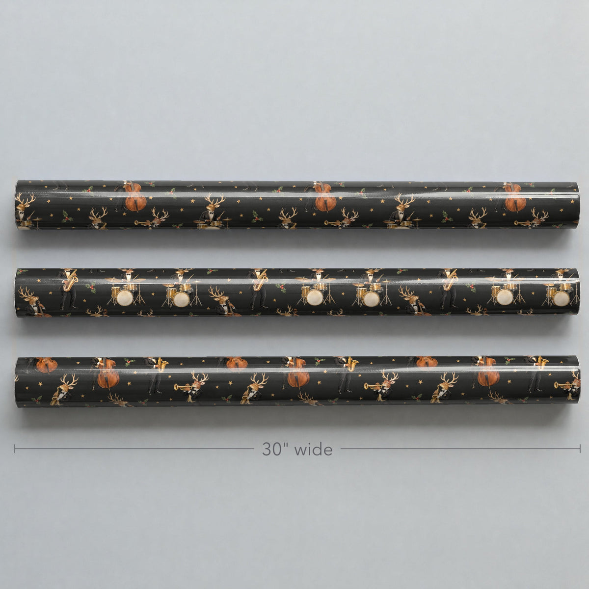 Reindeer Jazz Quartet Wrapping Paper