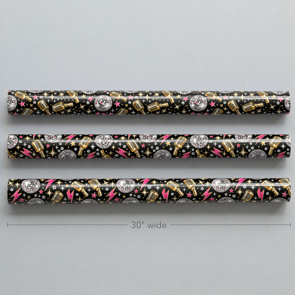 Disco Rock Star Glam Wrapping Paper