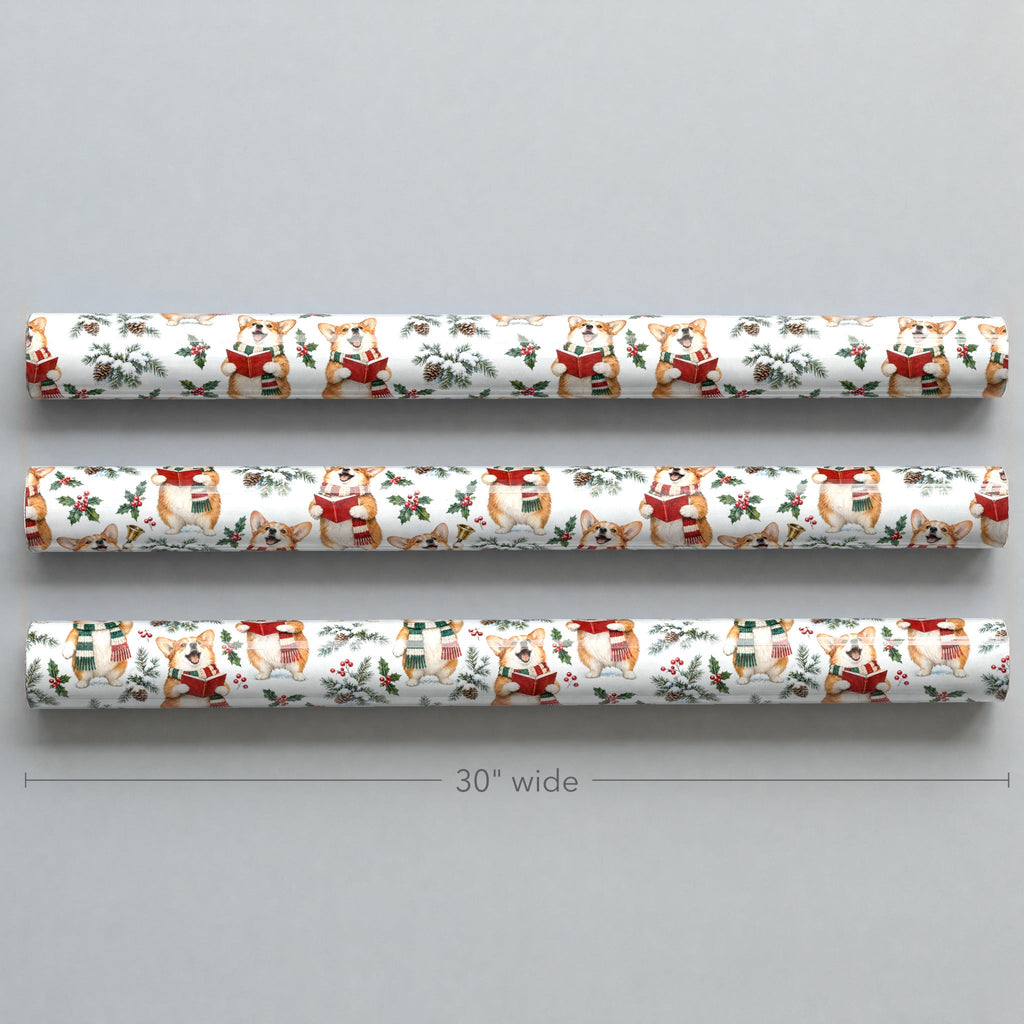 Corgi Carolers Wrapping Paper