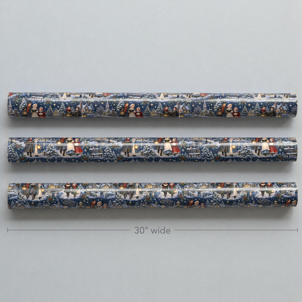 Carolers Lantern Walk Wrapping Paper