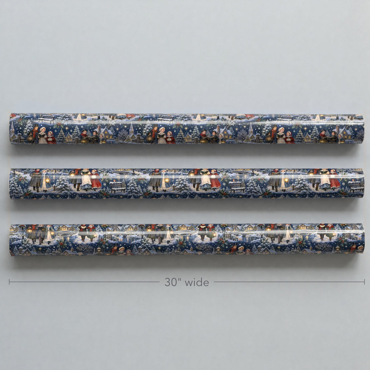 Carolers Lantern Walk Wrapping Paper